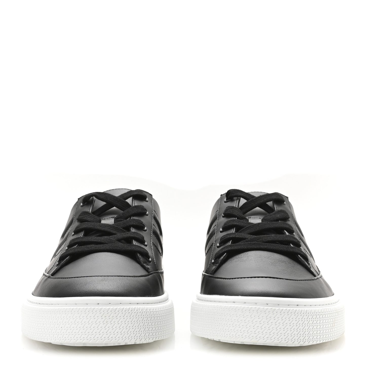 Calfskin Mens Deep Sneakers 44 Black