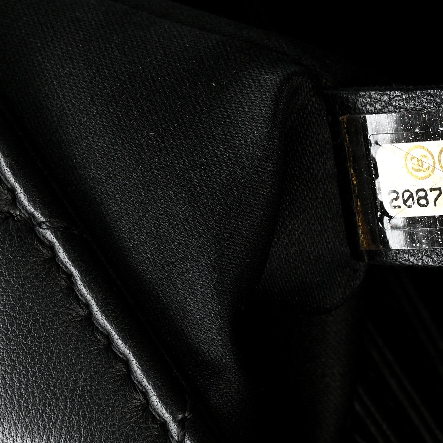 Chanel Lambskin Quilted Jumbo Chanel by 4 Flap Black 9 of 16