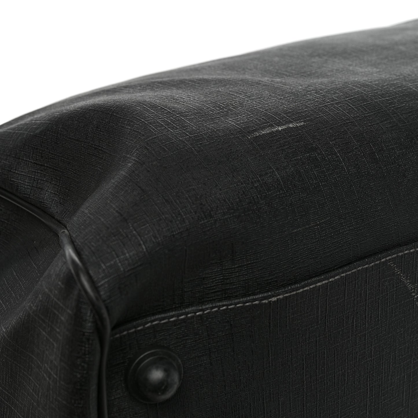 Coated Canvas Interlocking G Duffle Bag Black