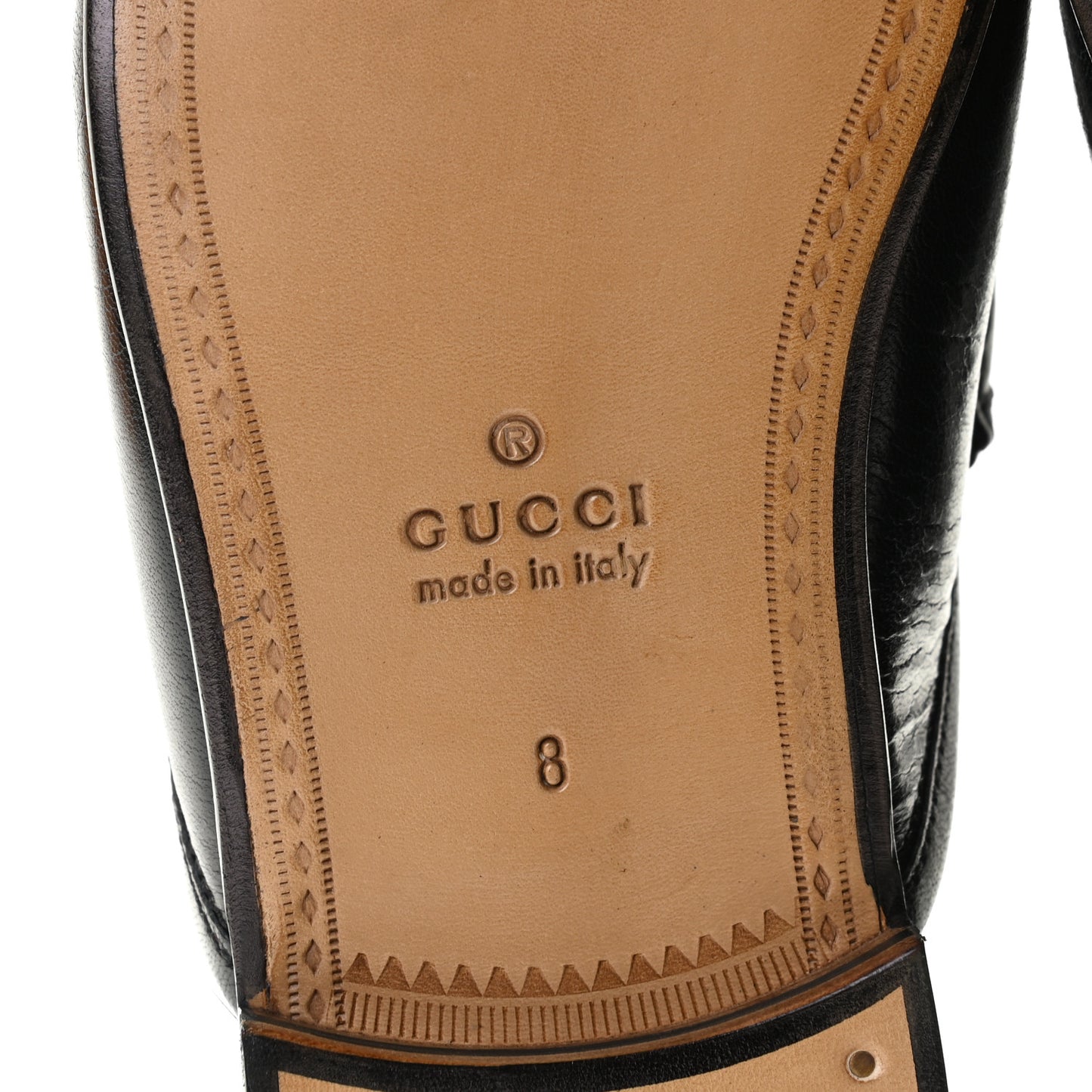 Goatskin Mens Horsebit Slippers 8 Black