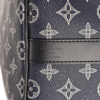 Louis Vuitton Savane Monogram Lion Chapman Keepall Bandouliere 55 Encre 7 of 9