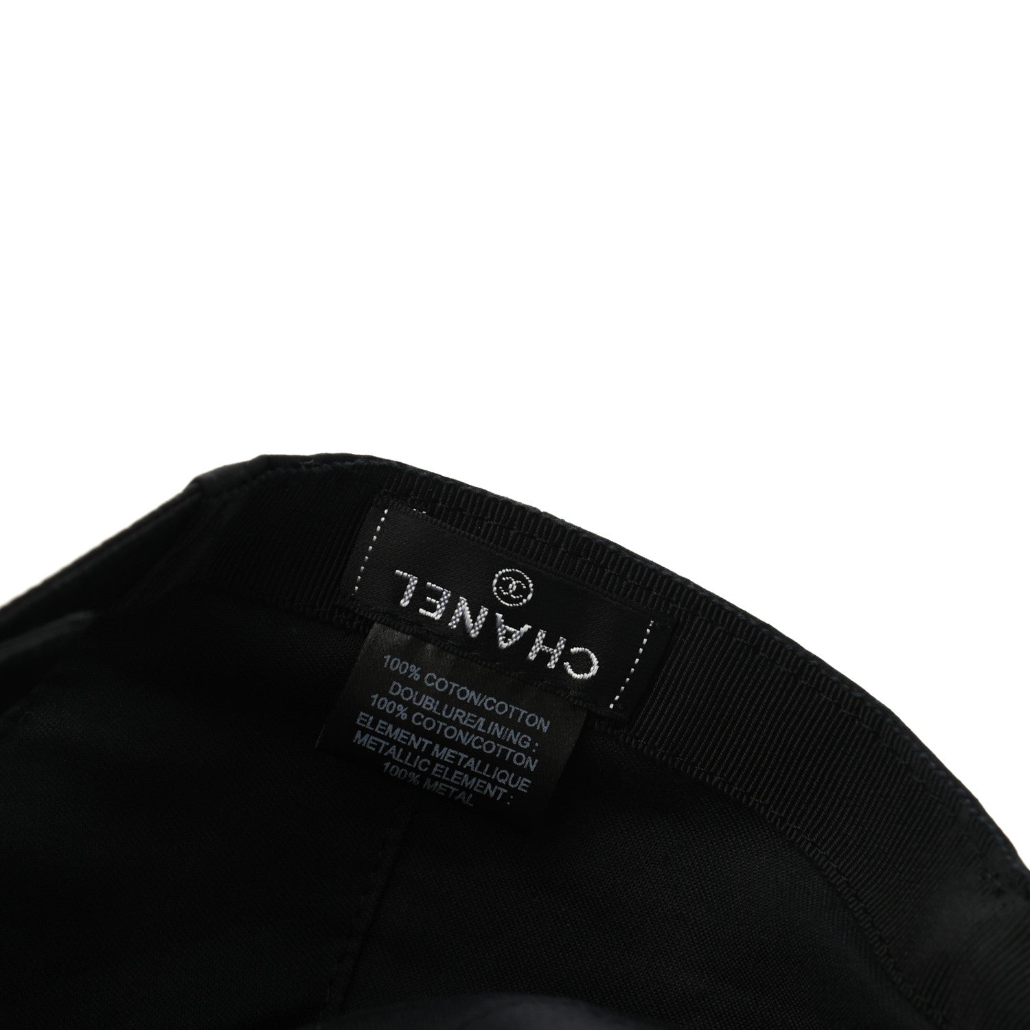 Chanel Cotton CC Cap Hat Black 8 of 8