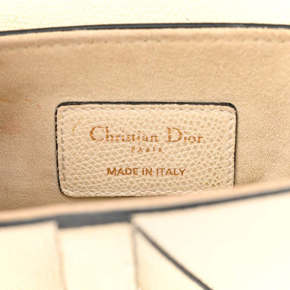 Christian Dior Grained Calfskin Mini Saddle Bag White 6 of 14