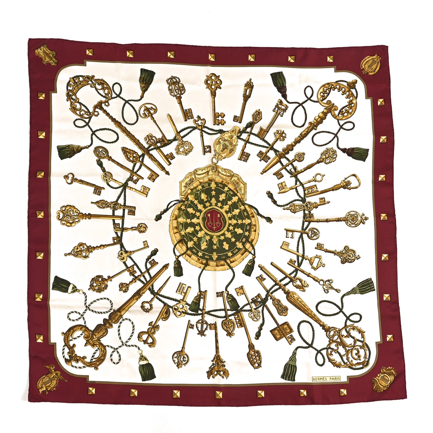 Silk Keys Les Cles Scarf 90