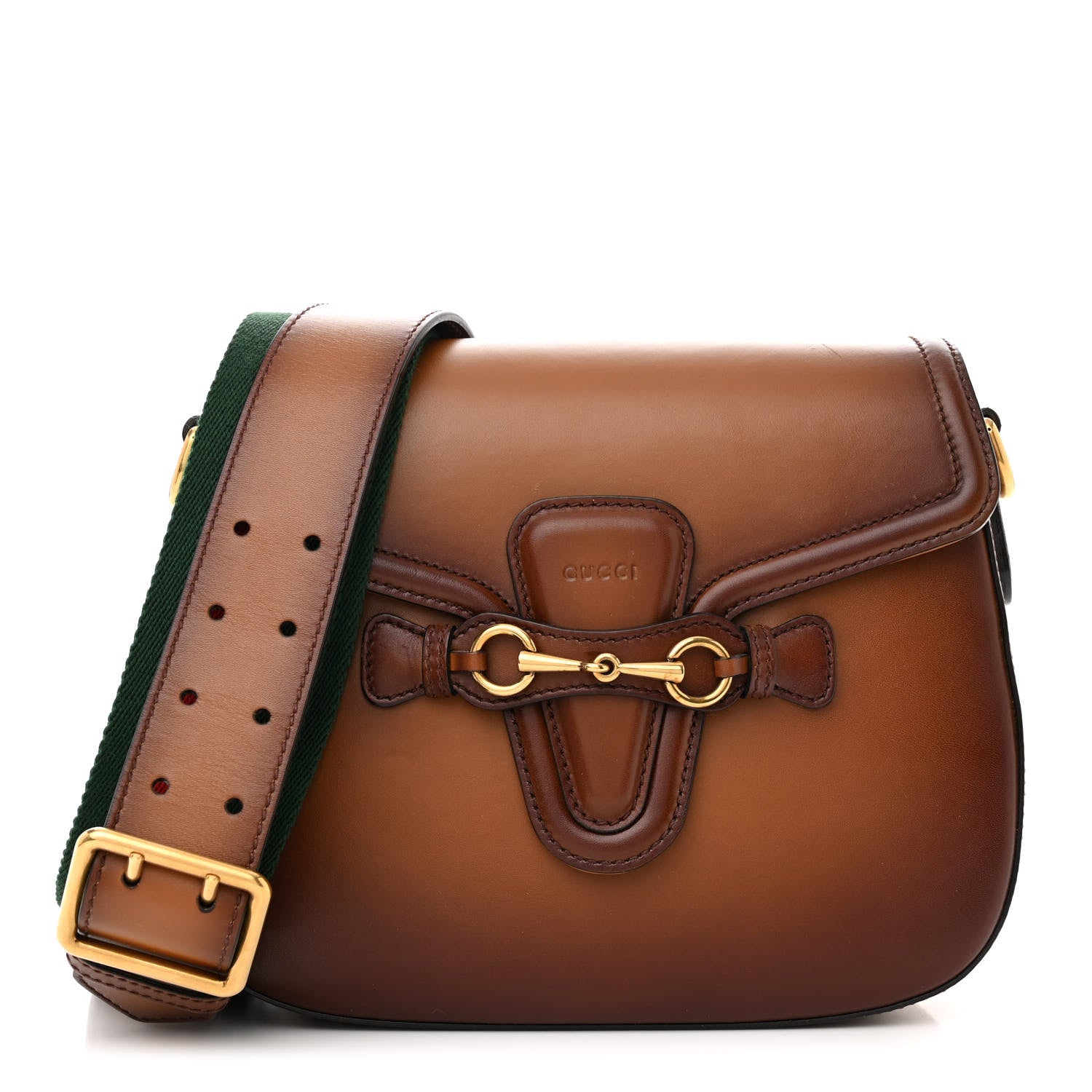 Gucci Calfskin Medium Lady Web Shoulder Bag Cuir 1 of 17