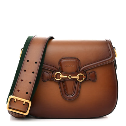Gucci Calfskin Medium Lady Web Shoulder Bag Cuir 1 of 17