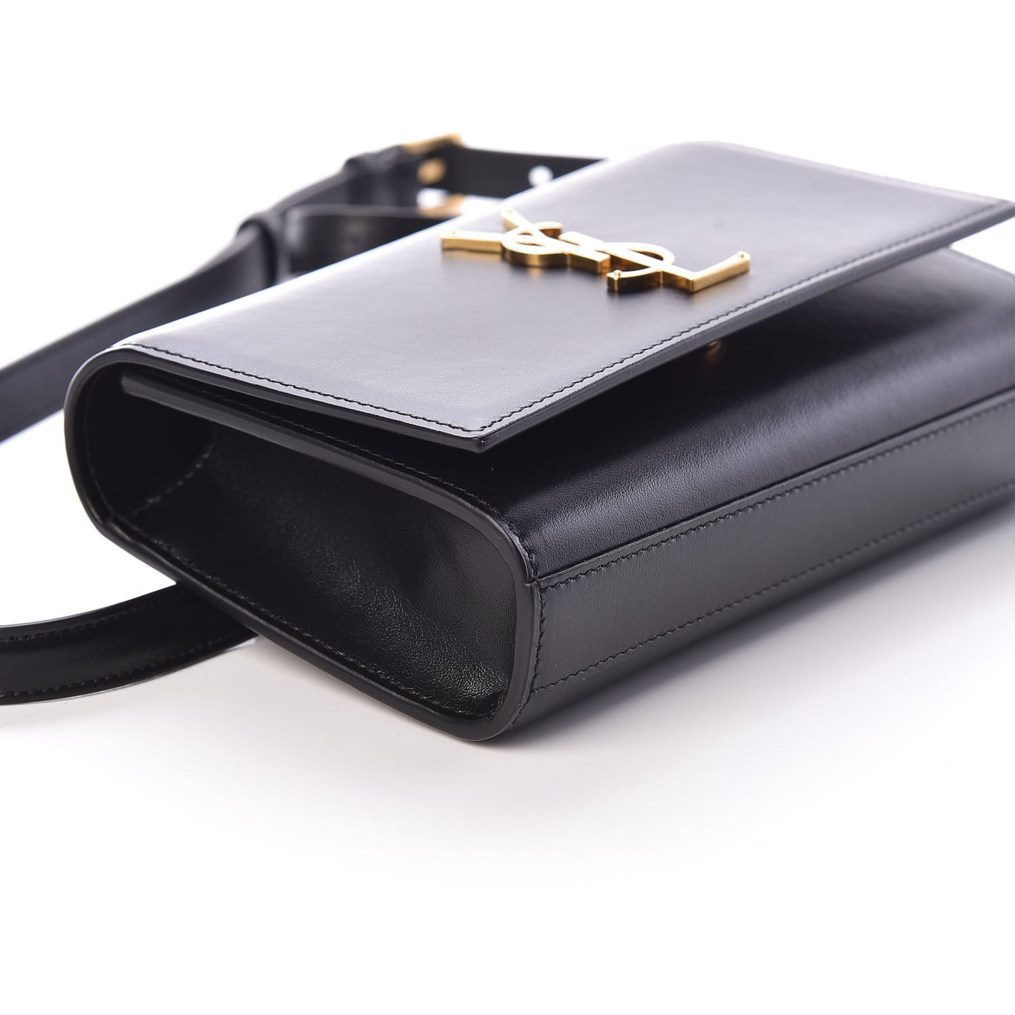 Smooth Calfskin Monogram Kate Belt Bag Black