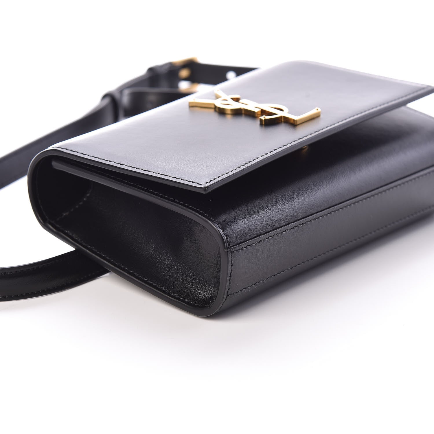 Saint Laurent Smooth Calfskin Monogram Kate Belt Bag Black 7 of 8