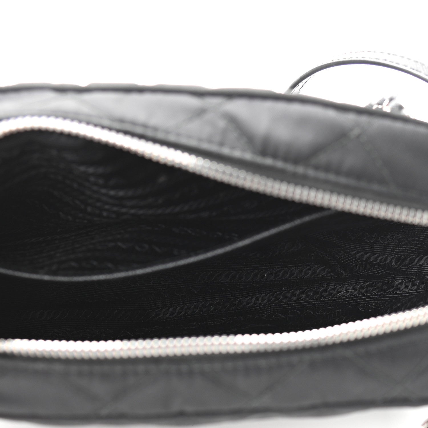 Prada Nylon Tessuto Impuntu Quilted Crossbody Bag Black 4 of 9