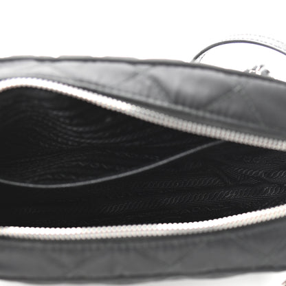 Prada Nylon Tessuto Impuntu Quilted Crossbody Bag Black 4 of 9
