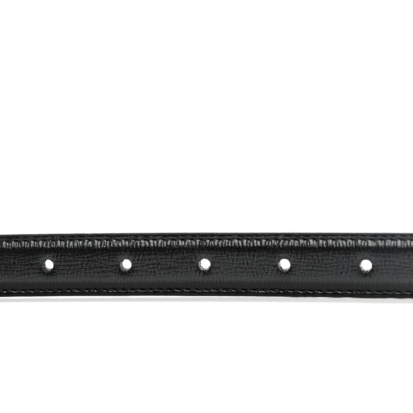 Azalea Calfskin Enamel Monochrome Double G 20mm Belt 85 34 Black