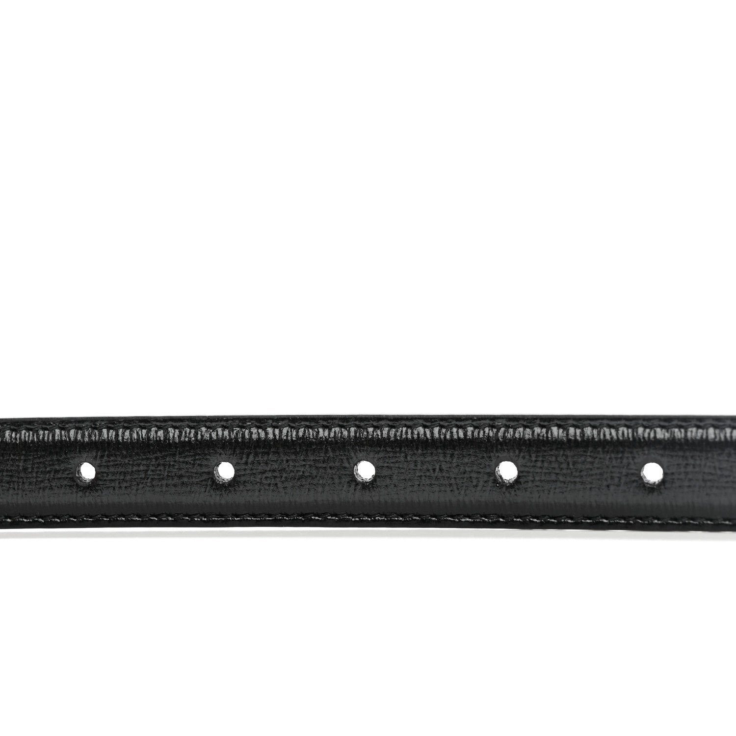 Gucci Azalea Calfskin Enamel Monochrome Double G 20mm Belt 85 34 Black 5 of 5