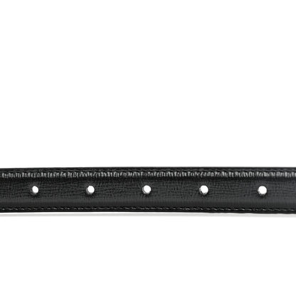 Gucci Azalea Calfskin Enamel Monochrome Double G 20mm Belt 85 34 Black 5 of 5