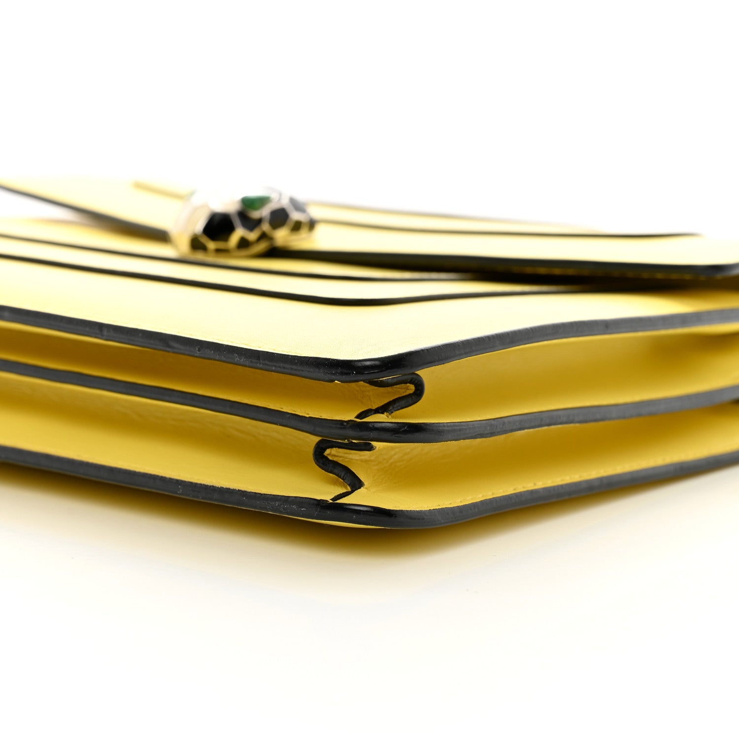 Bulgari Calfskin Serpenti Forever Shoulder Bag Yellow 10 of 11