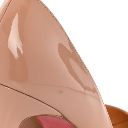 Christian Louboutin Patent Pigalle 100 Pumps 39 Nude 6 of 8
