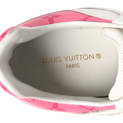 Louis Vuitton Calfskin Monogram Run Away Sneakers 38.5 White Pink 9 of 14