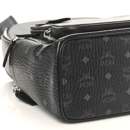 MCM Visetos Medium Stark Backpack Black 7 of 9