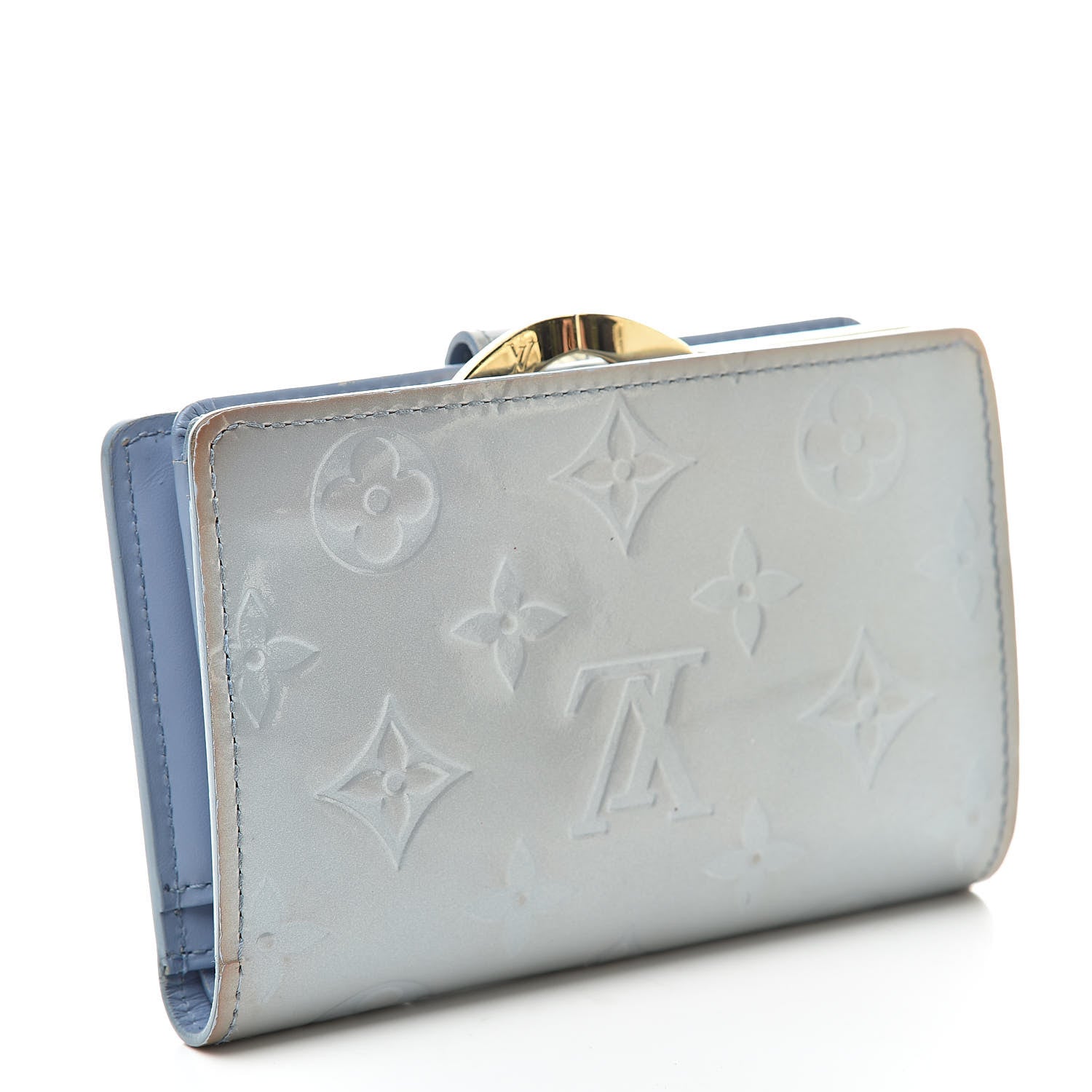 Louis Vuitton Vernis French Purse Wallet Baby Blue 3 of 15