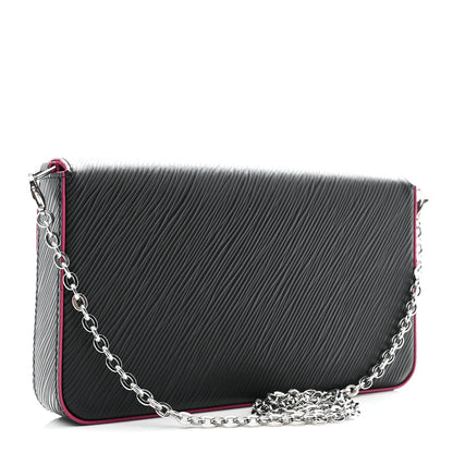 Louis Vuitton Epi Pochette Felicie Black Hot Pink 6 of 25