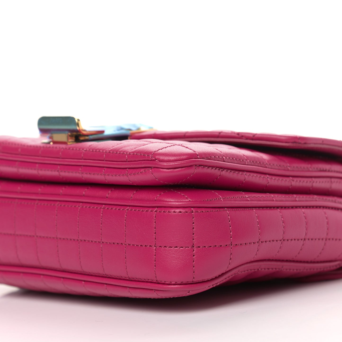 Calfskin Quilted Small C Bag Pink