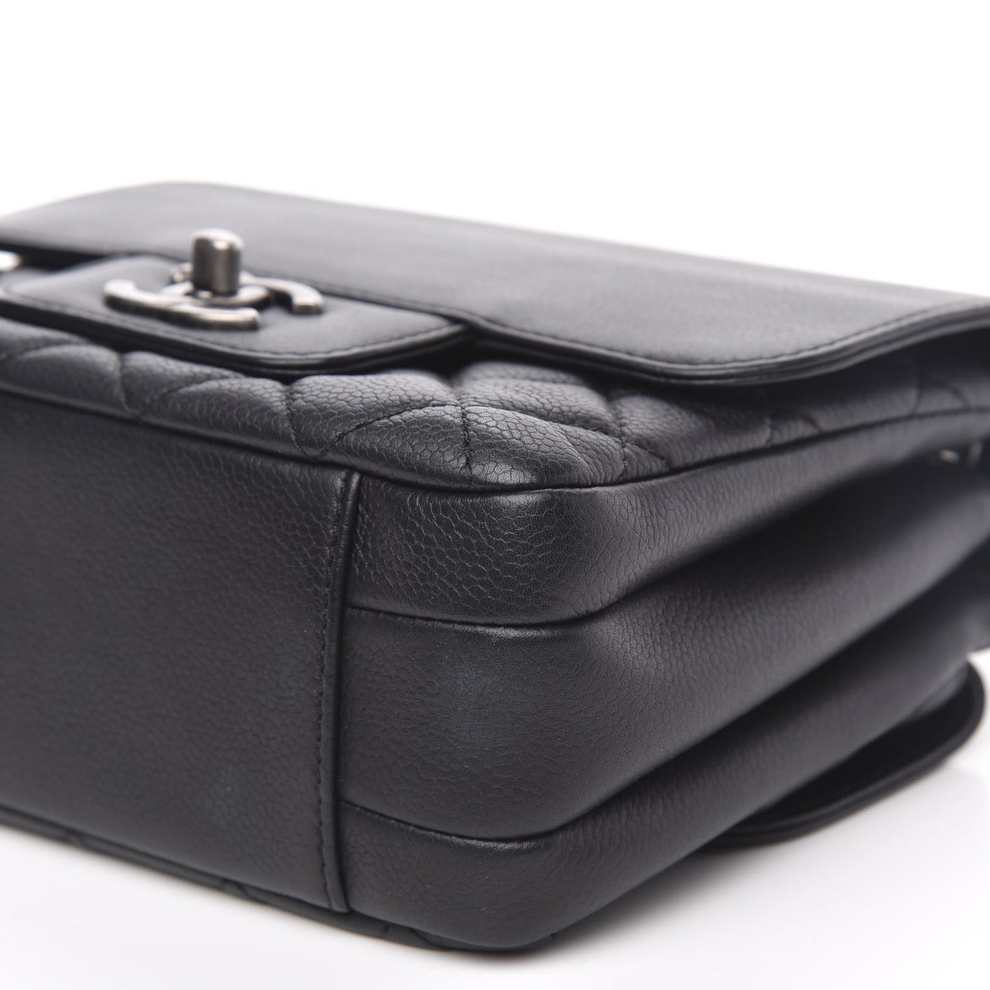 Caviar Quilted Mini All About Flap Bag Black