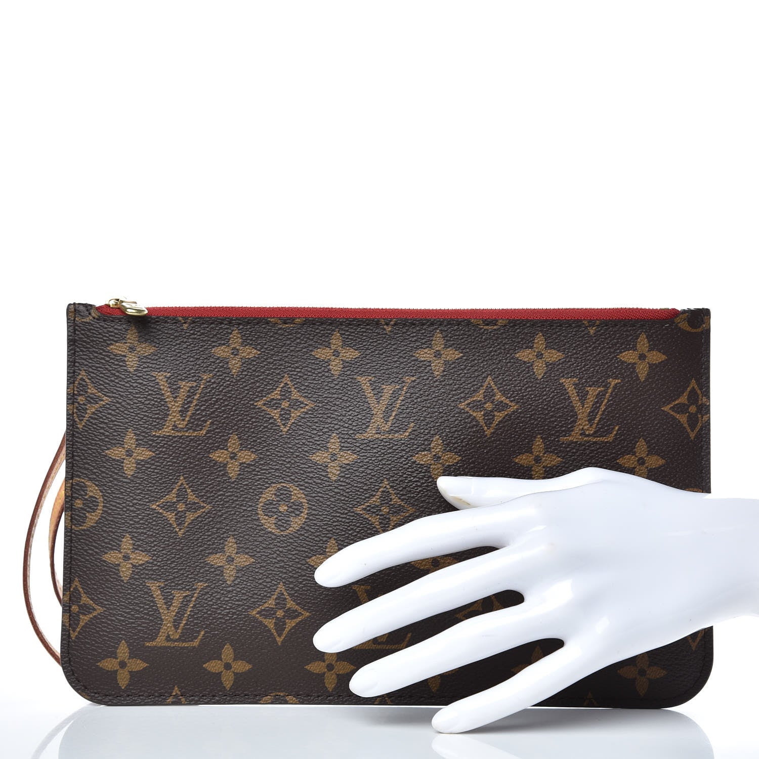 Louis Vuitton Monogram Neverfull MM GM Pochette Cherry 2 of 8