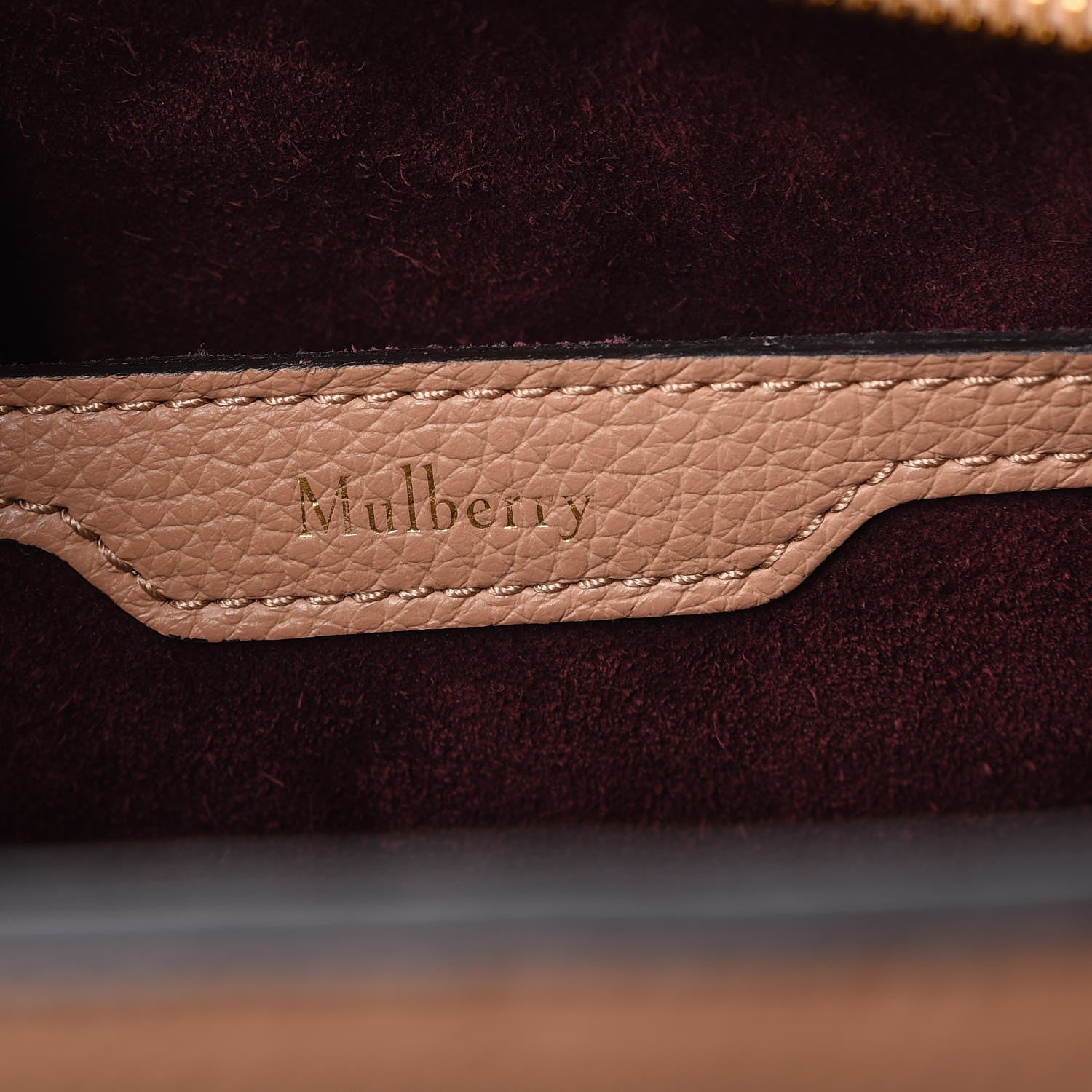 Mulberry Classic Grain Small Bayswater Zip Tote Blush 6 of 7