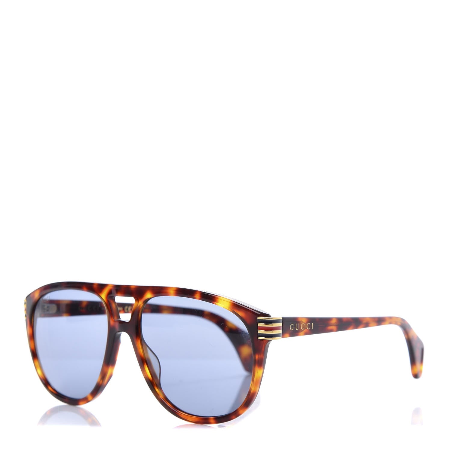 Gucci Aviator Sunglasses GG0525 Tortoise 1 of 8