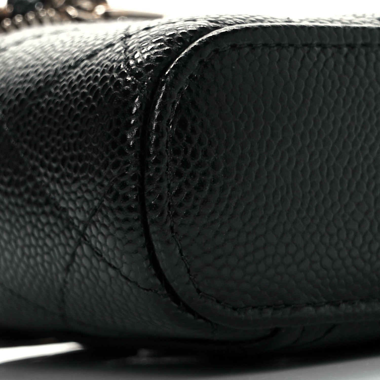 Chanel Caviar Quilted Small Handle With Care Vanity Case With Chain Black 8 of 10