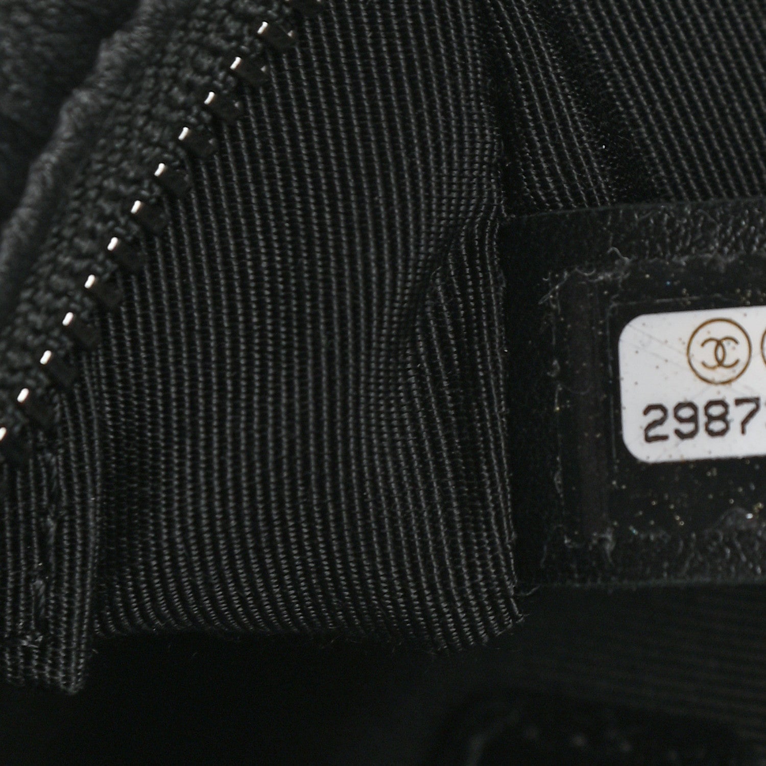 Chanel Calfskin Chain 20s Signature Hobo Black 7 of 11