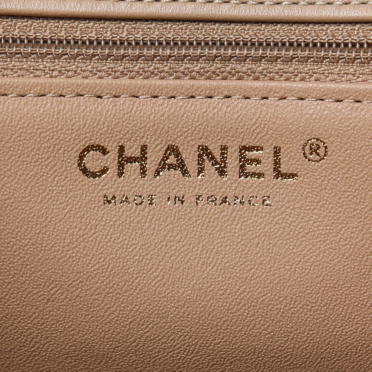 Chanel Calfskin Quilted Chevron In The City Bag Beige 6 of 11