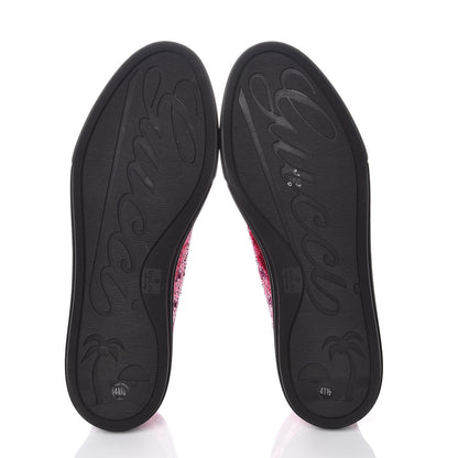 Gucci Nappa Glitter Galactica Sneakers 41.5 Fuchsia 5 of 11