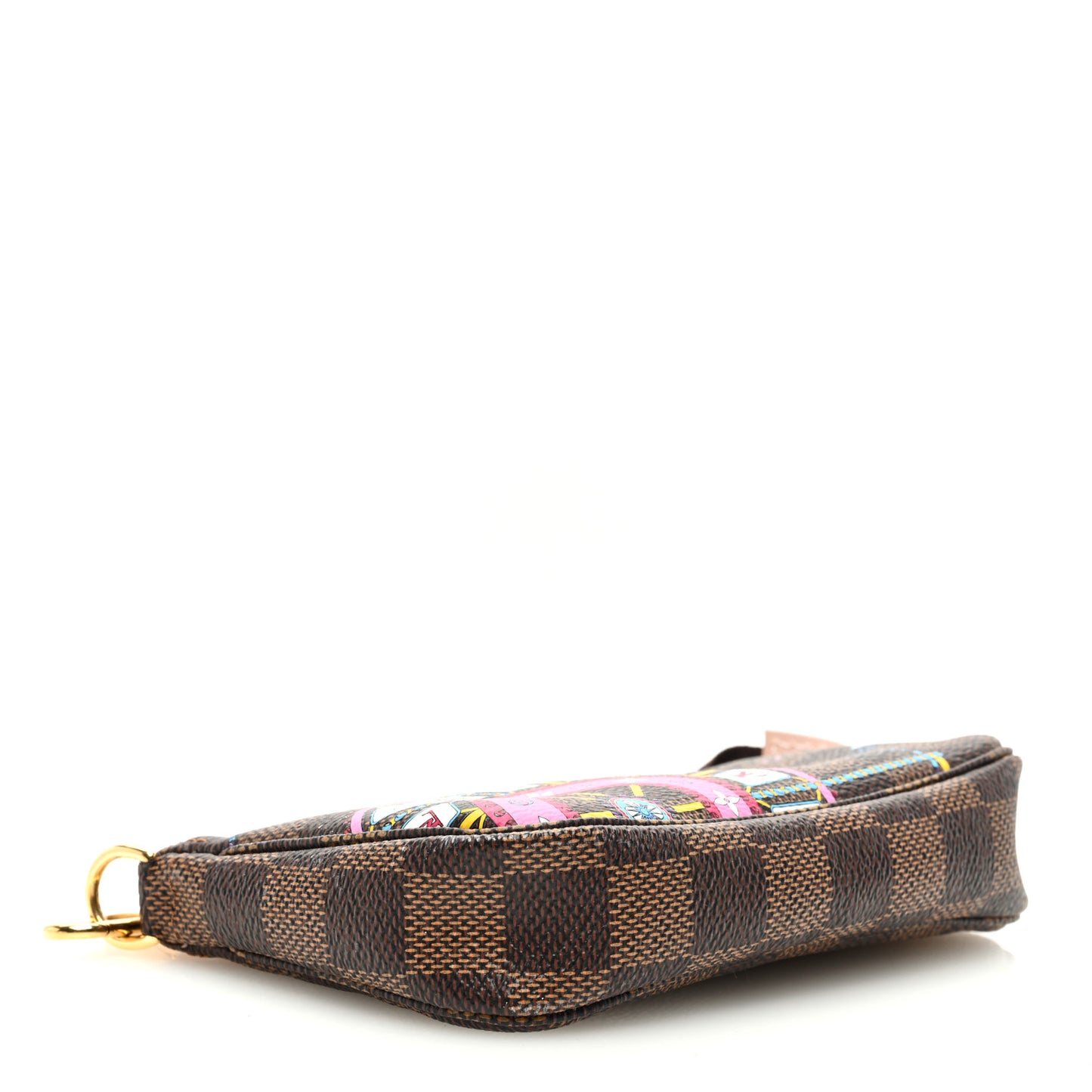 Damier Ebene 2020 Christmas Animation Big Wheel Mini Pochette Accessories Rose Ballerine