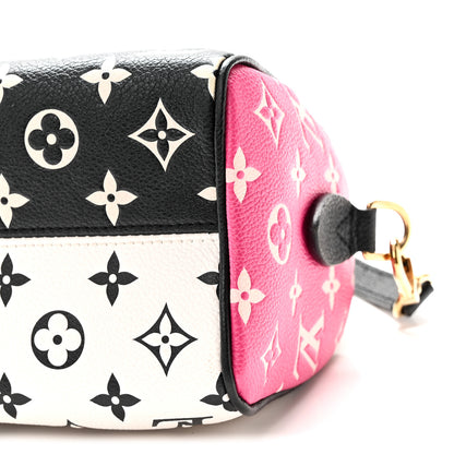 Louis Vuitton Empreinte Monogram Spring in the City Speedy Bandouliere 20 Black White Pink 9 of 9