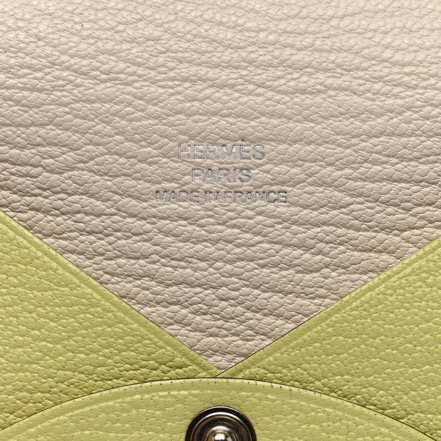 Chevre Mysore Verso Calvi Card Case Jaune Bourgeon Nata