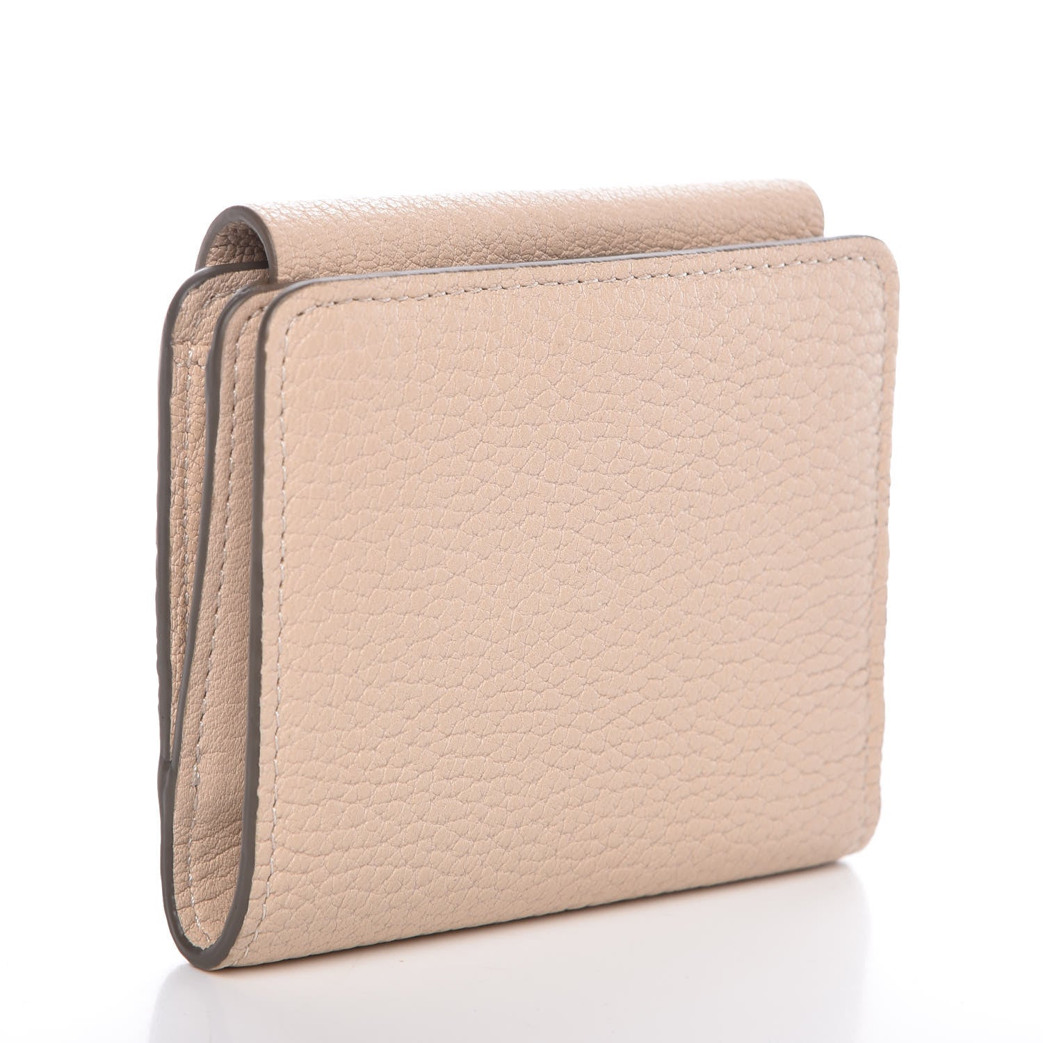 Chloe Grained Lambskin Drew Square Wallet Abstract White 3 of 9