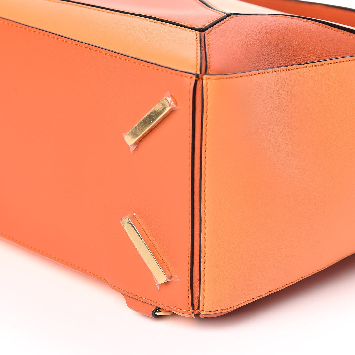 Calfskin Medium Puzzle Bag Orange Multi