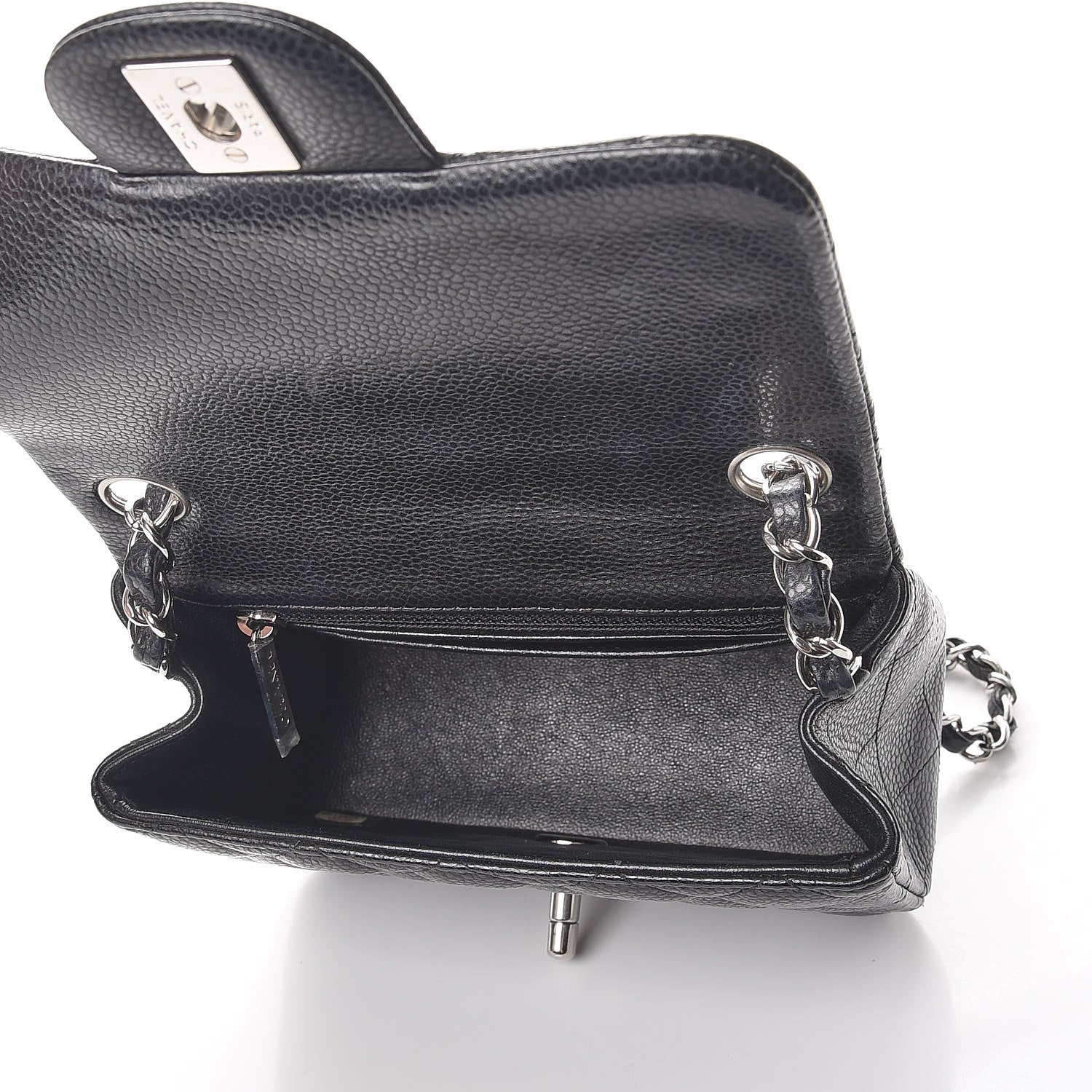 Chanel Caviar Quilted Mini Square Flap Black 7 of 13