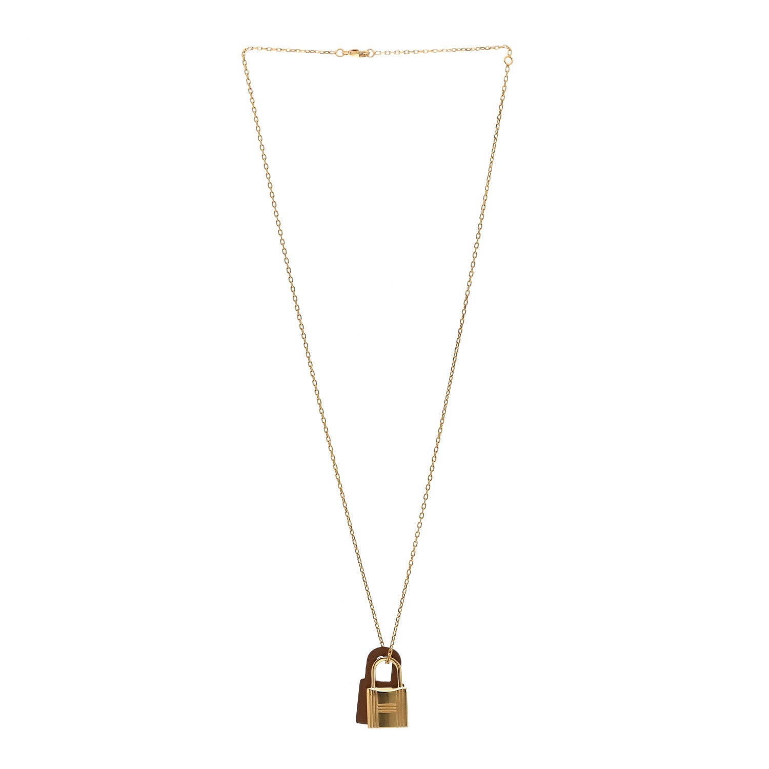 Hermes Swift O'Kelly Pendant Necklace Gold 2 of 3