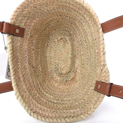 Loewe Raffia Small Basket Tote Bag Natural Tan 5 of 12
