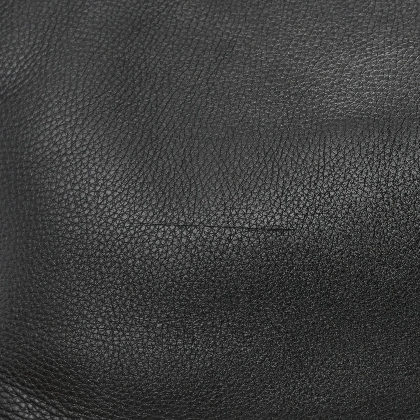 Grained Calfskin Rockstud Shoulder Tote Black
