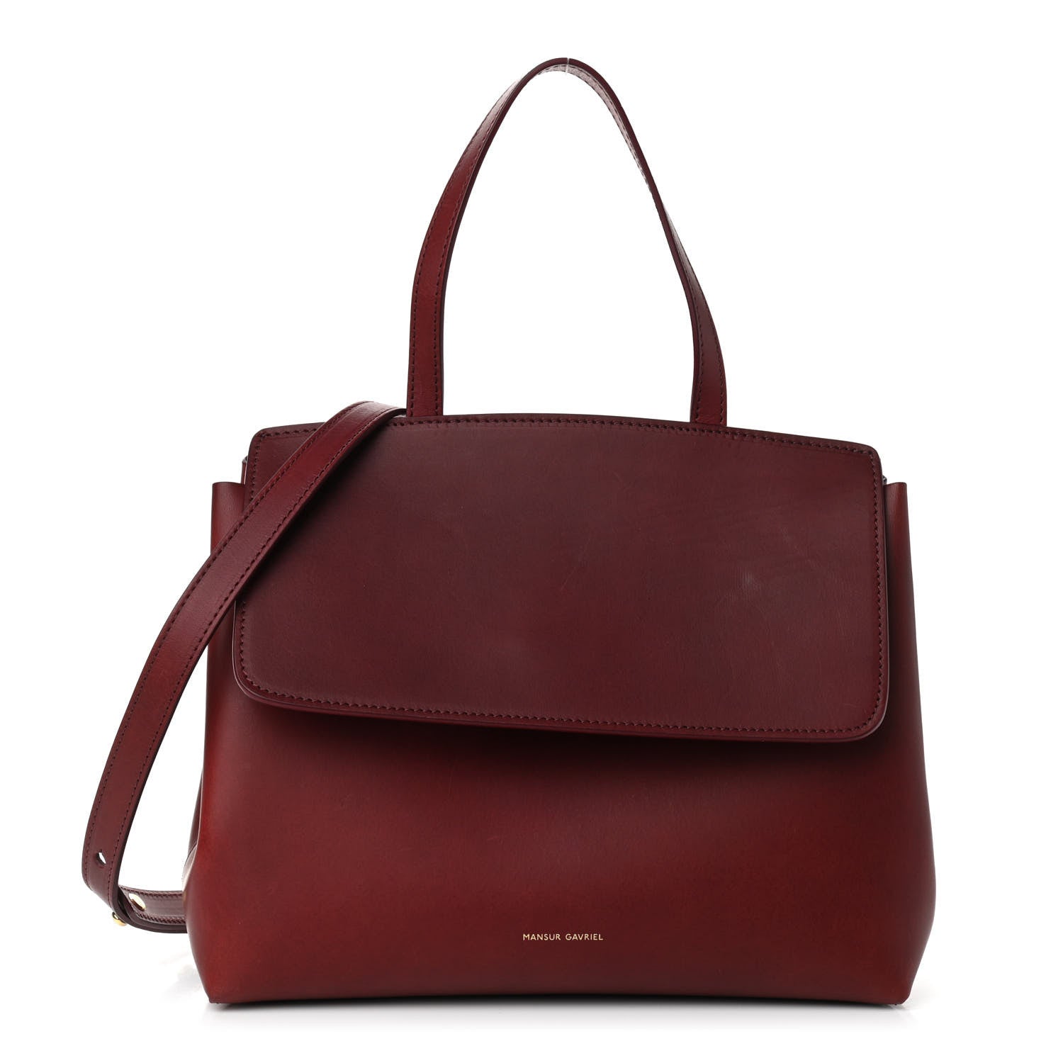 Mansur Gavriel Calfskin Mini Lady Bag Bordo 2 of 15