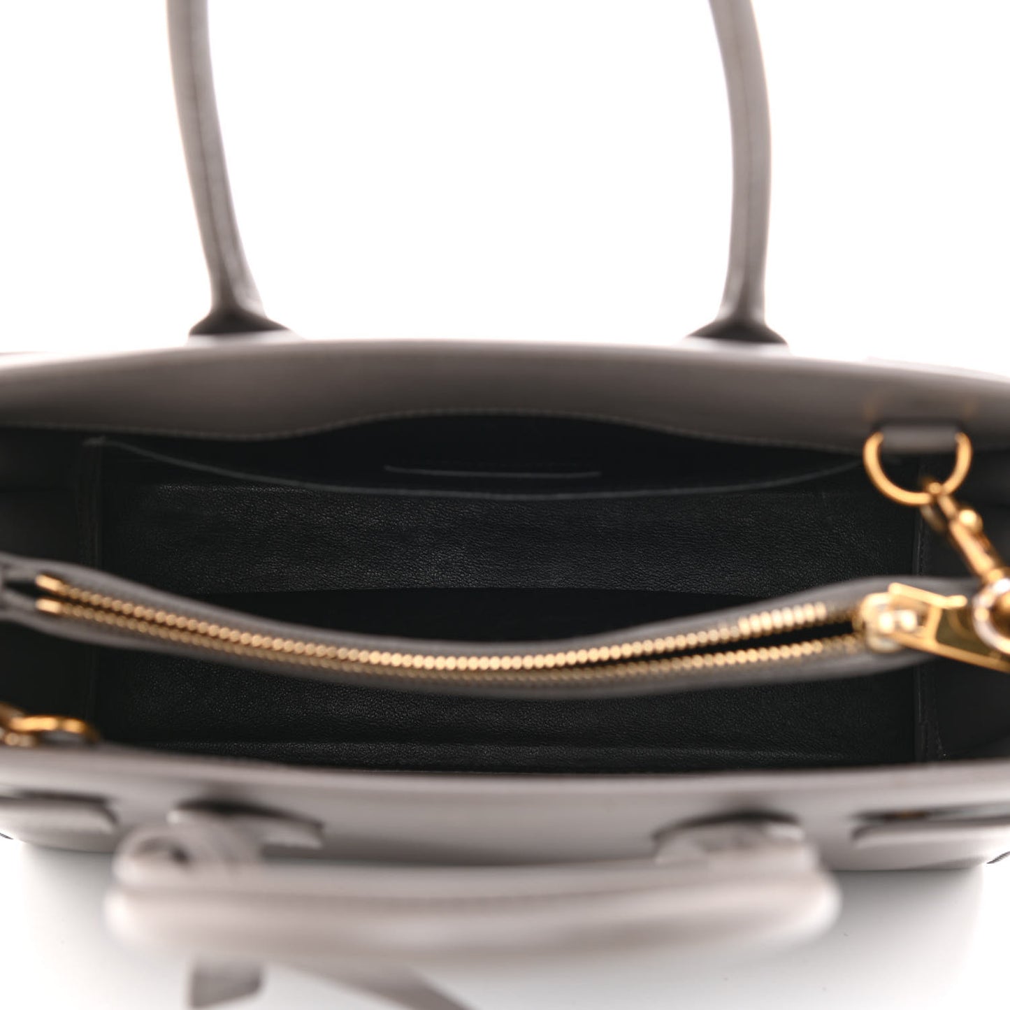 Grained Calfskin Baby Sac De Jour Fog