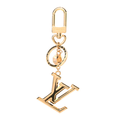 Louis Vuitton LV Facettes Bag Charm Key Holder Gold 1 of 4