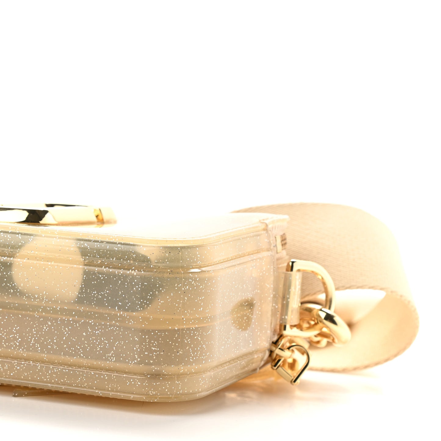 Jelly Glitter Small Snapshot Camera Bag Gold Silver