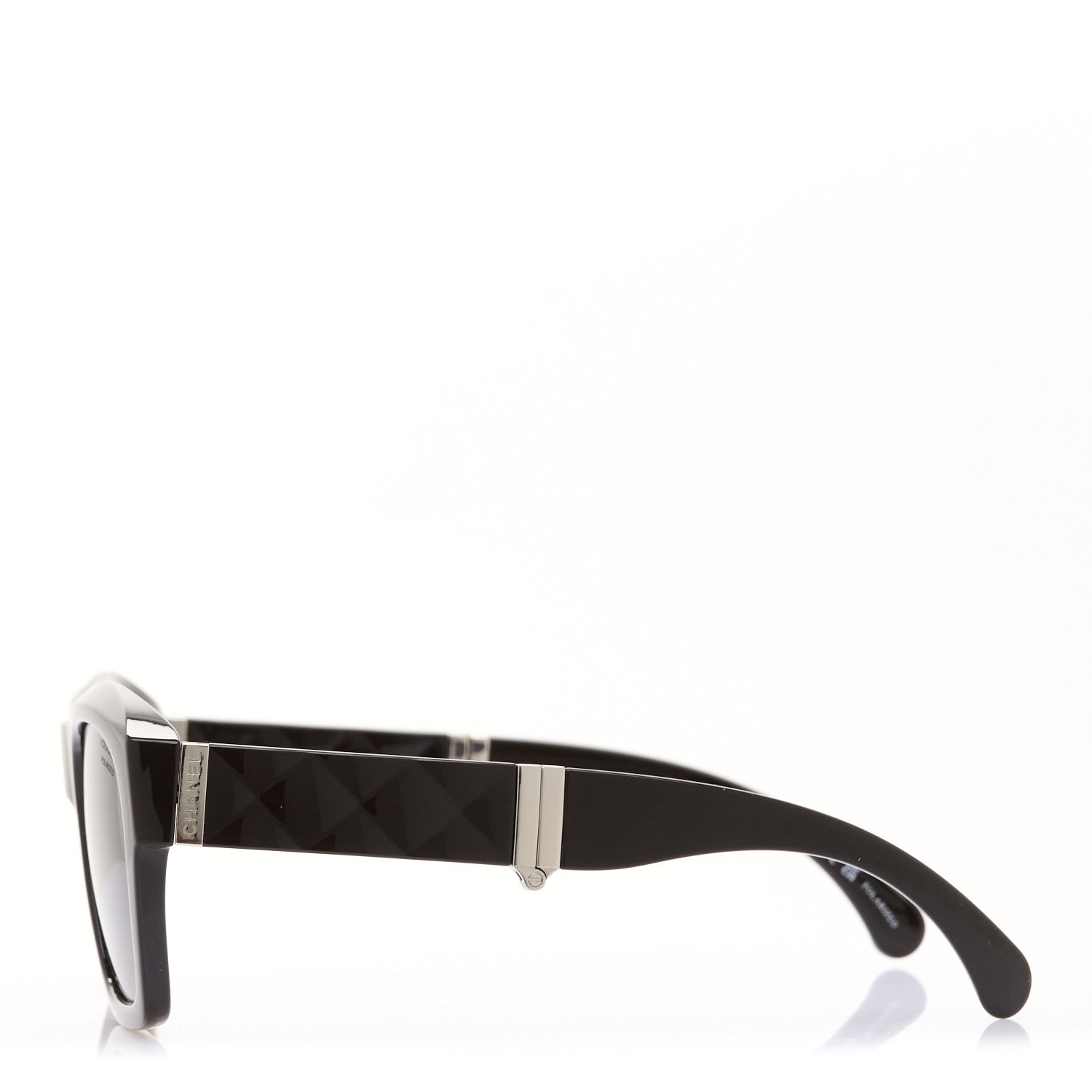 Chanel Acetate Metal Square Folding Sunglasses 6055-B Brown 5 of 14