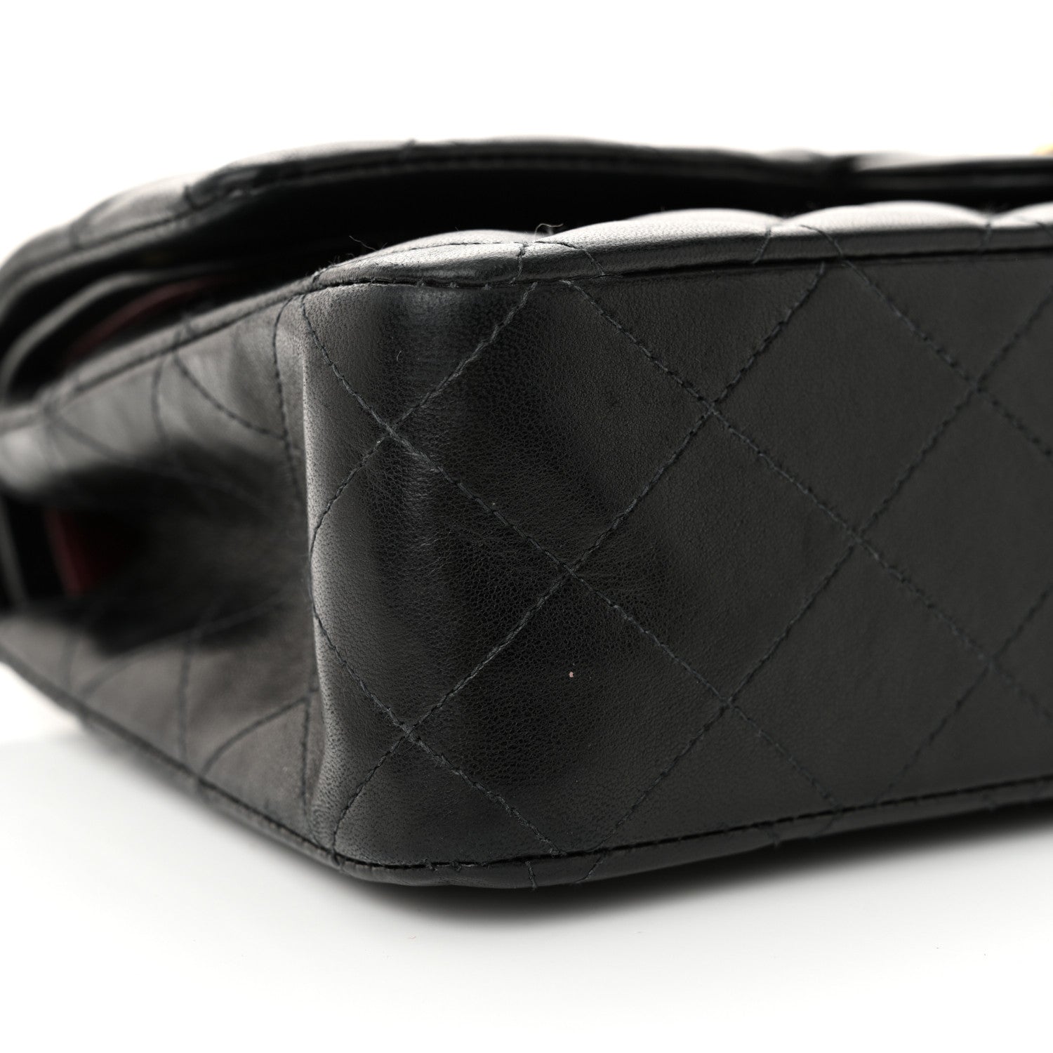 Chanel Lambskin Quilted Medium Double Flap Black 9 of 16