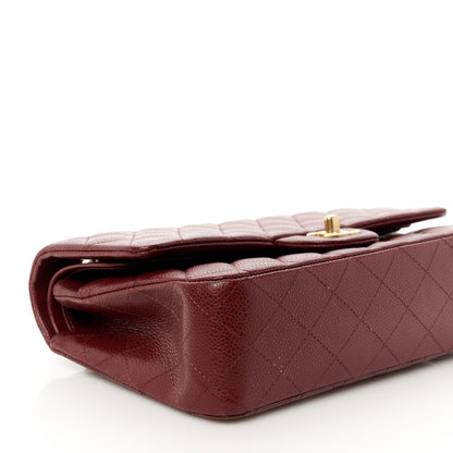 Chanel Caviar Quilted Medium Double Flap Burgundy 10 of 12