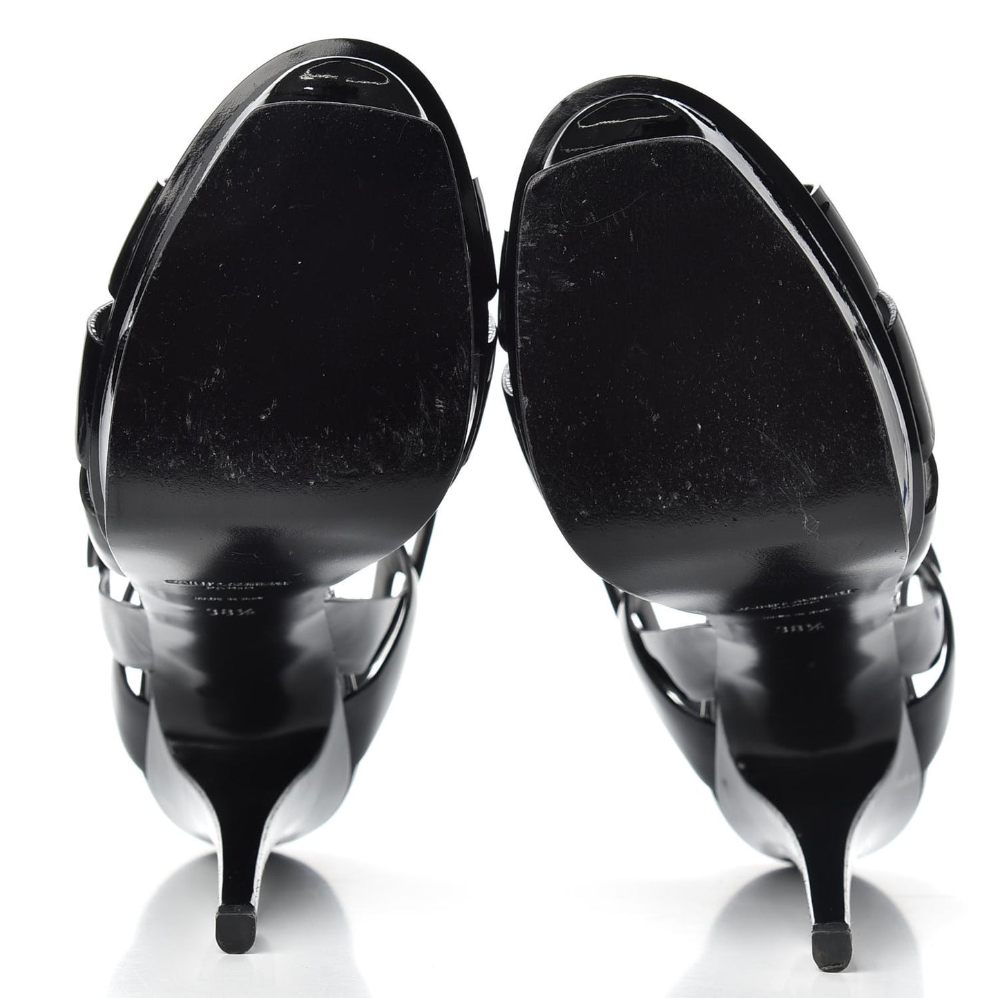 Patent Tribute 105 Platform Sandals 38.5 Black