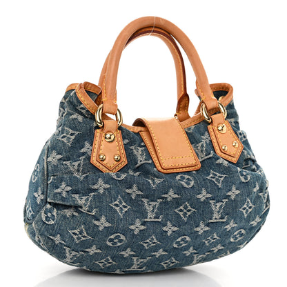 Louis Vuitton Monogram Denim Pleaty Blue 3 of 9